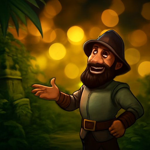 pokok গঞ্জোস কোয়েস্ট জঙ্গল দৃশ্য